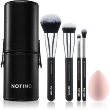 Notino Makeup Brushes Essential Professional Make-Up Brushes & Sponge Set set de pensule cu husă - imagine 2